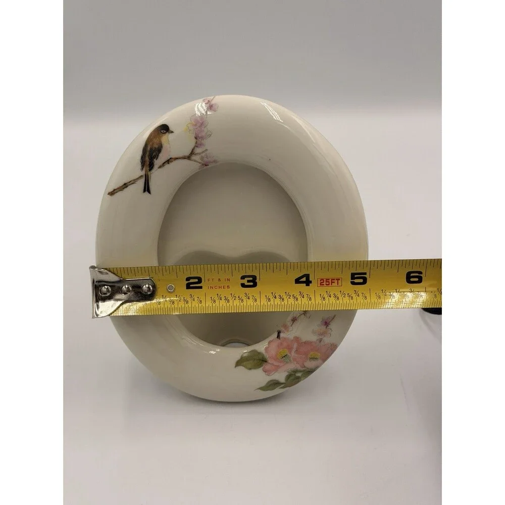 Vintage Takahashi East Wind San Francisco Bird Floral Mini Picture Frame Japan
